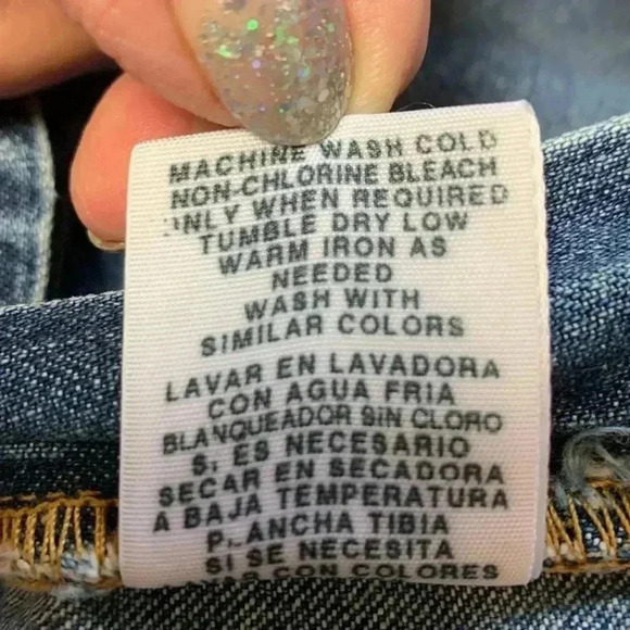 Vintage Polo Ralph Lauren Hi  Rise Cropped Bootcut Jeans 100% Cotton Size 14 - Picture 7 of 7